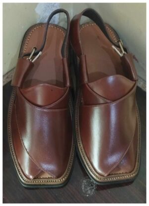 Premium Red Charsadda Peshawari Chappal | Handcrafted Maroon Leather