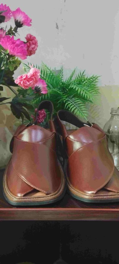 Premium Red Charsadda Peshawari Chappal | Handcrafted Maroon Leather