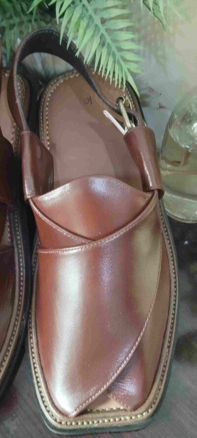 Premium Red Charsadda Peshawari Chappal | Handcrafted Maroon Leather