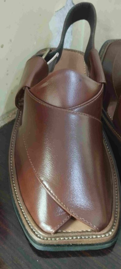 Premium Red Charsadda Peshawari Chappal | Handcrafted Maroon Leather