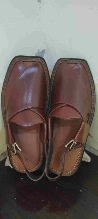 Premium Red Charsadda Peshawari Chappal | Handcrafted Maroon Leather