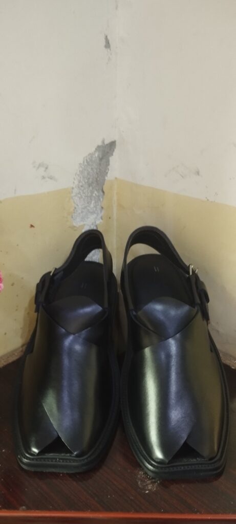 Black Peshawari Chappal from Charsada