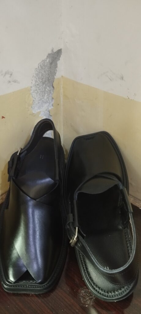 Black Peshawari Chappal from Charsada