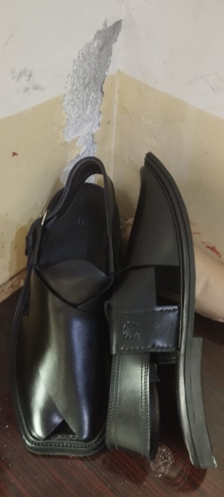 Black Peshawari Chappal from Charsada