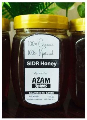 100% Pure Sidr Honey by Azam Spices – All-Natural Premium Honey from Karak, Pakistan