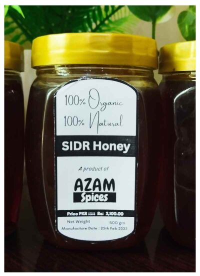 100% Pure Sidr Honey by Azam Spices – All-Natural Premium Honey from Karak, Pakistan