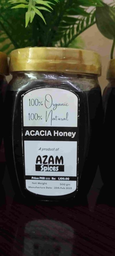 100% Pure Acacia Honey by Azam Spices – All-Natural Premium Raw Honey