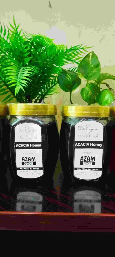 100% Pure Acacia Honey by Azam Spices – All-Natural Premium Raw Honey