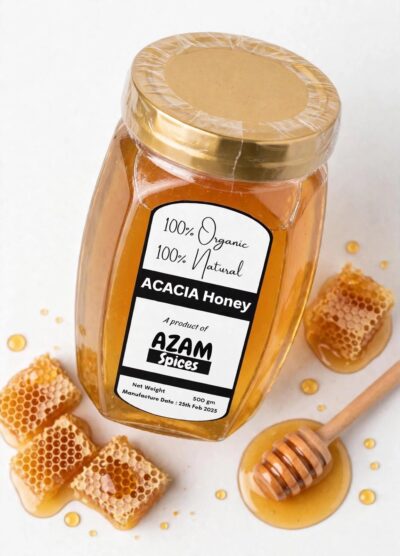 100% Pure Acacia Honey by Azam Spices 500gm – All-Natural Premium Raw Honey