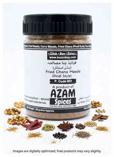 PC002.2 Homemade Fried Channa Masala (Pindi Style) by Azam Spices – 100% Pure, All-Natural Robust Spice Blend