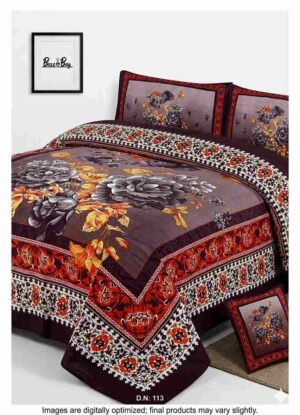 Premium 100% Pure Cotton Regular Flat Bedsheet – Ultra-Soft, Breathable, and Vibrant Luxury