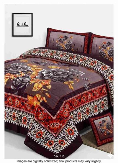 Premium 100% Pure Cotton Regular Flat Bedsheet – Ultra-Soft, Breathable, and Vibrant Luxury