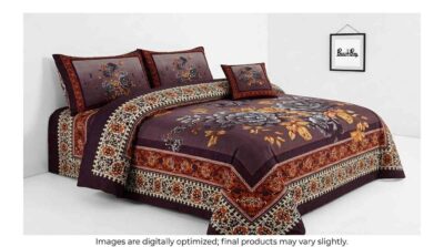 Premium 100% Pure Cotton Regular Flat Bedsheet – Ultra-Soft, Breathable, and Vibrant Luxury