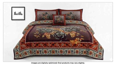 Premium 100% Pure Cotton Regular Flat Bedsheet – Ultra-Soft, Breathable, and Vibrant Luxury