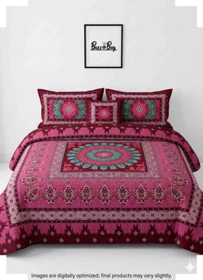 Premium 100% Pure Cotton Regular Flat Bedsheet – Ultra-Soft, Breathable, and Vibrant Luxury