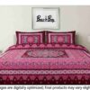 Premium 100% Pure Cotton Regular Flat Bedsheet (Red)