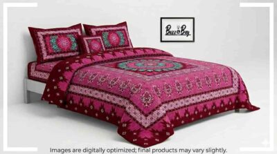 Premium 100% Pure Cotton Regular Flat Bedsheet – Ultra-Soft, Breathable, and Vibrant Luxury