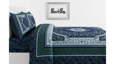 Premium 100% Pure Cotton Regular Flat Bedsheet – Ultra-Soft, Breathable, and Vibrant Luxury