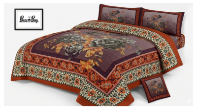 Premium 100% Pure Cotton Regular Flat Bedsheet – Ultra-Soft, Breathable, and Vibrant Luxury
