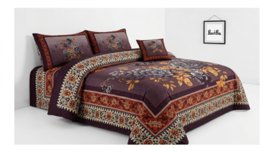 Premium 100% Pure Cotton Regular Flat Bedsheet – Ultra-Soft, Breathable, and Vibrant Luxury