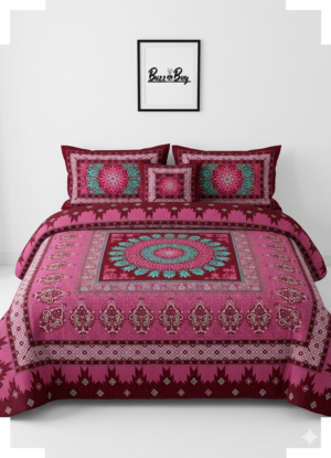 Premium 100% Pure Cotton Regular Flat Bedsheet – Ultra-Soft, Breathable, and Vibrant Luxury