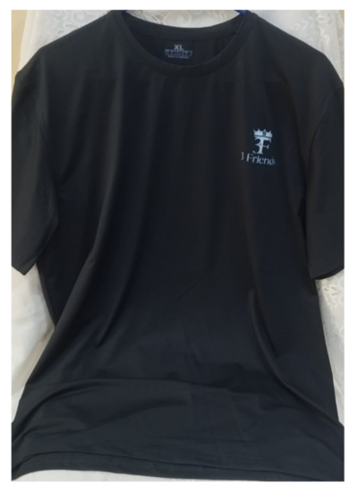 PC 201 - Black Round Neck T-Shirt | Classic Fit