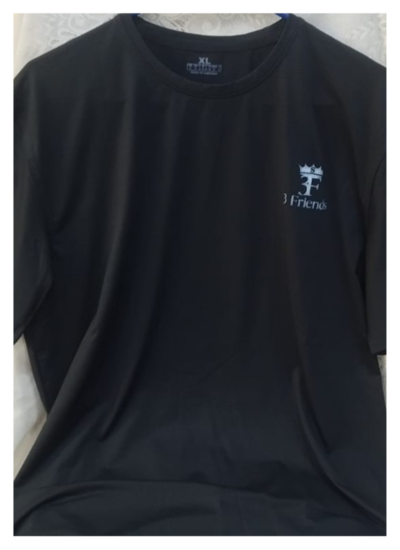 PC 201 - Black Round Neck T-Shirt | Classic Fit