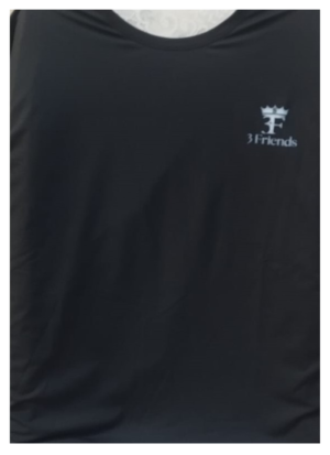 PC 201 - Black Round Neck T-Shirt | Classic Fit