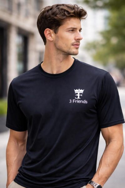 PC 201.2 PC 201 - Black Round Neck T-Shirt | Classic Fit