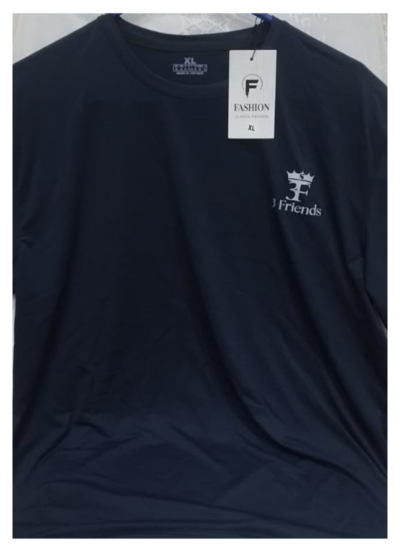 PC-202 - Dark Blue Round Neck T-Shirt | Classic Fit