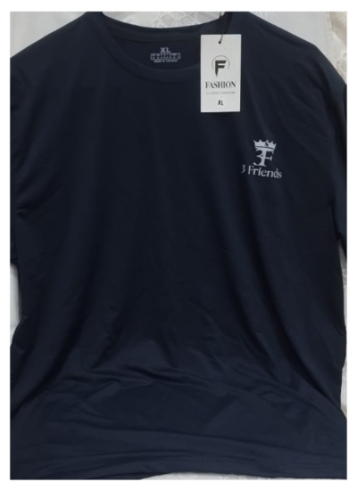 PC-202 - Dark Blue Round Neck T-Shirt | Classic Fit