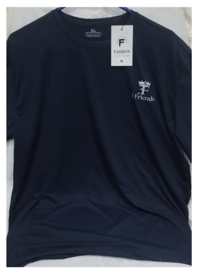 PC-202 - Dark Blue Round Neck T-Shirt | Classic Fit