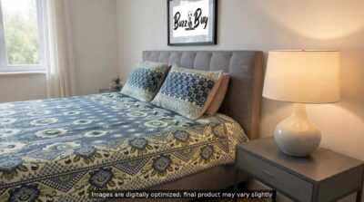 Premium 100% Pure Sooti Bedsheet (Green)  – Breathable, Crisp Cotton Comfort for Everyday Luxury