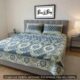 Premium 100% Pure Sooti Bedsheet (Green)  – Breathable, Crisp Cotton Comfort for Everyday Luxury