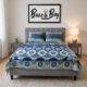 PC522.5 Premium 100% Pure Sooti Bedsheet (Blue) – Breathable, Crisp Cotton Comfort for Everyday Luxury