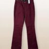 Premium Women's Maroon Cotton Jeans – Comfort Fit Denim
