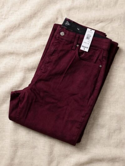 WhatsApp Image 2026-09-15 at 21.04.30 Premium Women's Maroon Cotton Jeans – Comfort Fit Denim