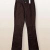 Premium Women's Dark Brown Cotton Jeans – Classic Comfort Denim