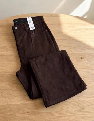 WhatsApp Image 2026-09-15 at 21.06.33 (2) Premium Women's Dark Brown Cotton Jeans – Classic Comfort Denim