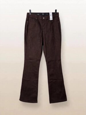 Women's Dark Brown Cotton Jeans