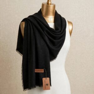pure black cashmere 9 Classic Cashmere Shawl – Timeless Luxury Collection