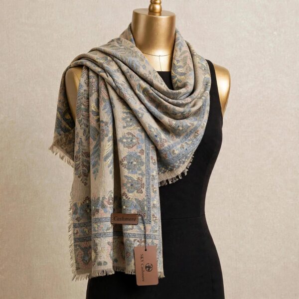 pc291-Color5 Premium Kani Print Woolen Shawl | Classic Kashmiri Winter Wrap for Women